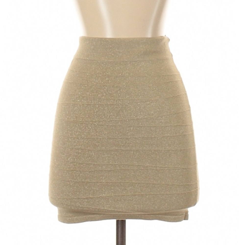 Sparkly Gold Bodycon Miniskirt